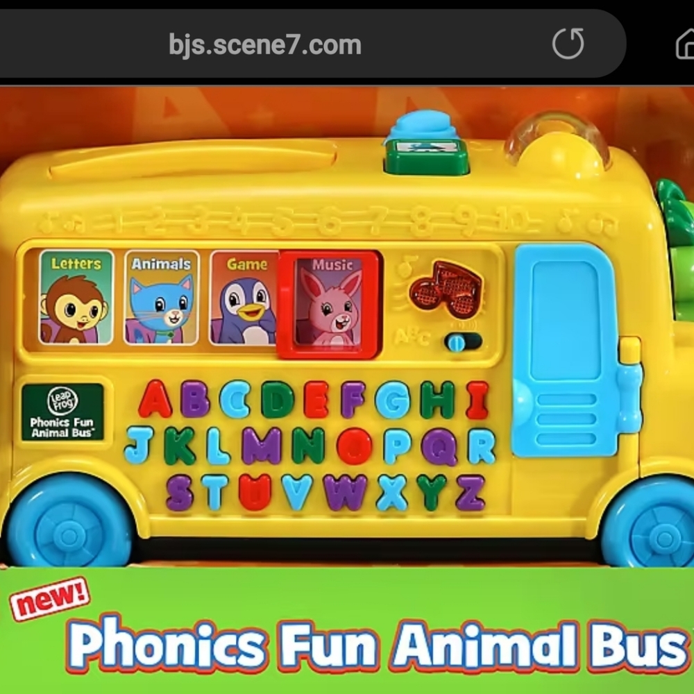 Leap Frog Phonics Fun Animals Bus